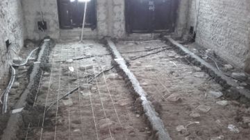 Pavimento del piso antiguo